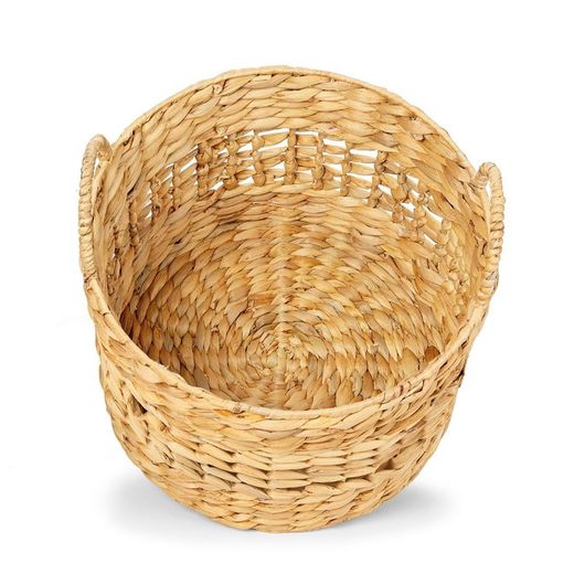 Set of 3 Water Hyacinth Baskets, Ø35x33cm