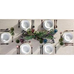 Set of 3 crystal wine glasses in blue, green and pink, Ø 8 x 15 cm | Thymus