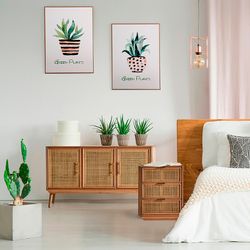 Set med 3 mångfärgade målningar på canvas, 60 x 3 x 80 cm | A