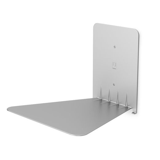 Set of 3 shelves L made of steel in silver, 18 x 17 x 14 cm | Conceal