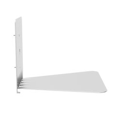 Set of 3 shelves L made of steel in silver, 18 x 17 x 14 cm | Conceal