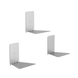 Set of 3 shelves S made of steel in silver, 14 x 13 x 14 cm | Conceal