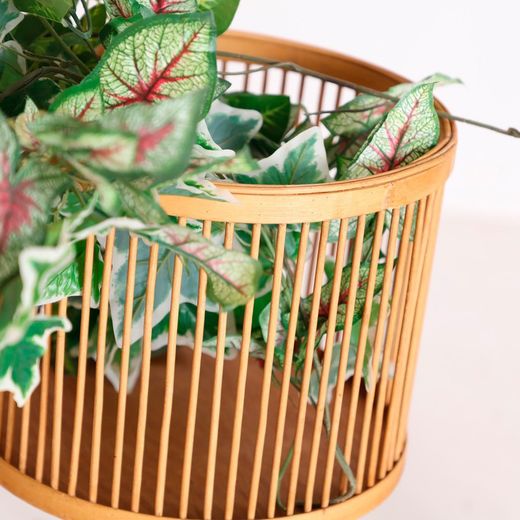 Sæt med 3 bambus plantekasser i natur, Ø x 37 x 68 cm | arteaga