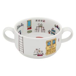 Zestaw 3 kolorowych porcelanowych filiżanek, 15,7 x 10,7 x 17,1 cm | Bairro Das Flores