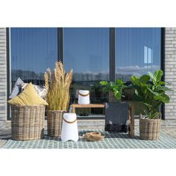 Set of 4 natural rattan baskets, 50 x 50 x 58 cm | Caor