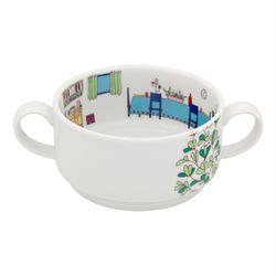 Zestaw 4 kolorowych filiżanek porcelanowych, 15,7 x 10,7 x 21,5 cm | Bairro Das Flores