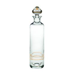 Klar und Gold Kristall und Gold Wodka Flasche und Schnapsgläser Set von 4 | Kartenspielen