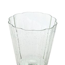 Set of 6 crystal water glasses in green, 9 x 9 x 17.8 cm | Bubbles Garbo