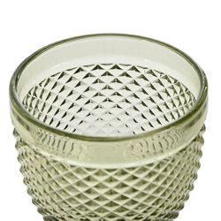 Set of 6 water glasses, 6 wine glasses, and 6 tumblers in green | Da Gama