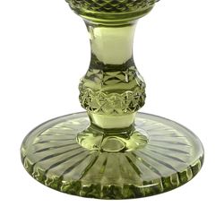 Set of 6 water glasses, 6 wine glasses, and 6 tumblers in green | Da Gama