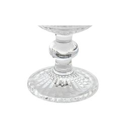 Set of 6 crystal wine glasses in clear, 8 x 8 x 14.5 cm | Striped