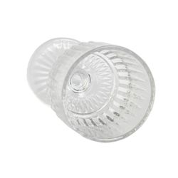 Set of 6 crystal wine glasses in clear, 8 x 8 x 14.5 cm | Striped