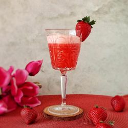 Set van 6 transparante glazen wijnglazen, Ø 6 x 19,4 cm | Tatoeëren