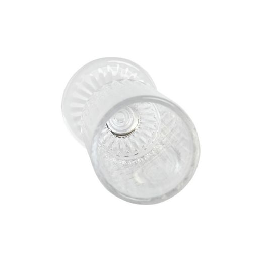 Set van 6 transparante kristallen fluitglazen, 6 x 6 x 18,5 cm | Gestreept