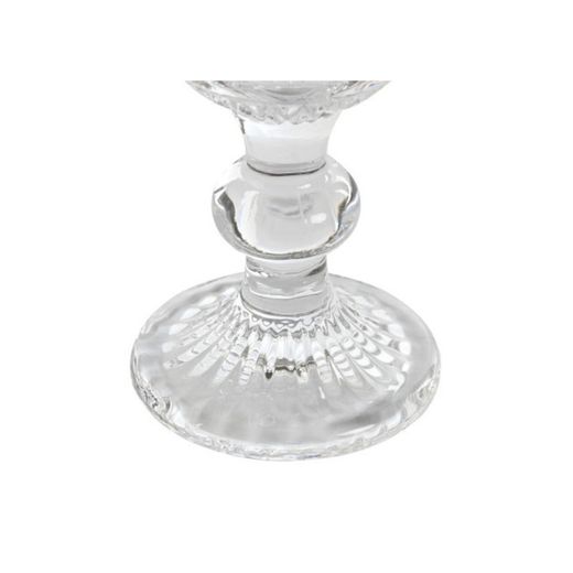 Set van 6 transparante kristallen fluitglazen, 6 x 6 x 18,5 cm | Gestreept