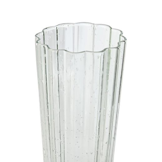 Set de 6 copas de agua, 6 copas de vino y 6 copas flauta de cristal en verde | Bubbles Garbo