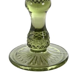 Σετ με 6 πράσινα κρυστάλλινα ποτήρια φλάουτου, Ø 7 x 20 cm | Ντα Γκάμα