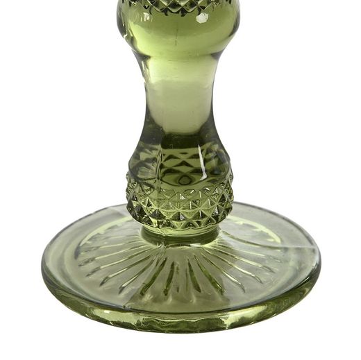 Σετ με 6 πράσινα κρυστάλλινα ποτήρια φλάουτου, Ø 7 x 20 cm | Ντα Γκάμα