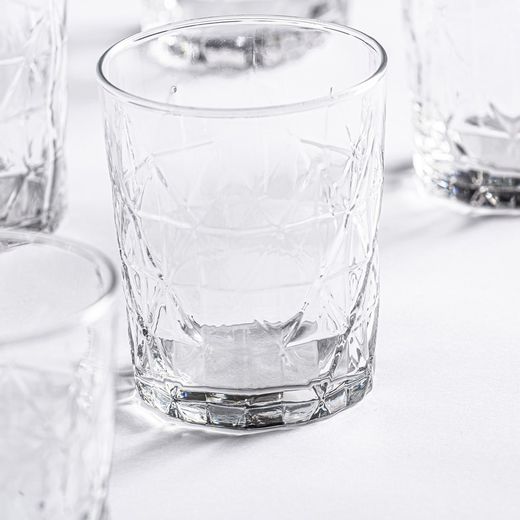 Set of 6 Craff Crystal Glasses, Ø8x10cm
