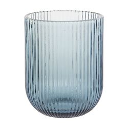 Set med 6 glas glas i blått, Ø 8 x 10 cm | rader