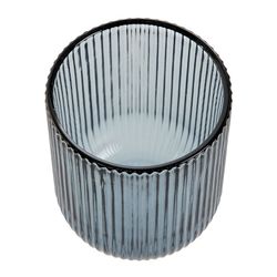 Set med 6 glas glas i blått, Ø 8 x 10 cm | rader