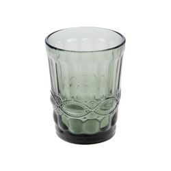 Set of 6 grey glass tumblers, 8 x 8 x 10 cm | Grise
