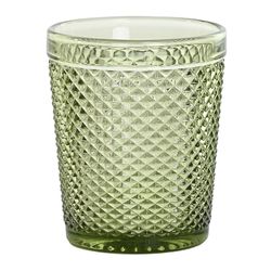 Set of 6 water glasses, 6 wine glasses, and 6 tumblers in green | Da Gama
