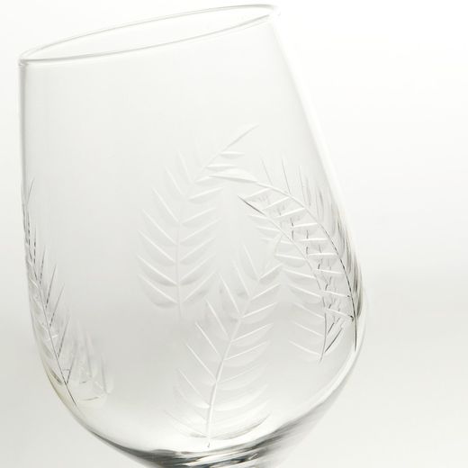 Set de 6 vasos de vino de cristal, 7,29x6,5x22,5 cm