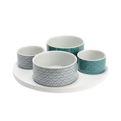 Porcelain appetizer set, 31.5x31.5x7.5 cm