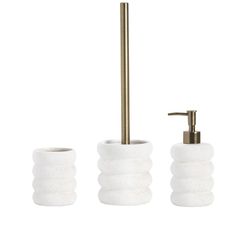 White dolomite 3-piece bathroom set | Dolomite