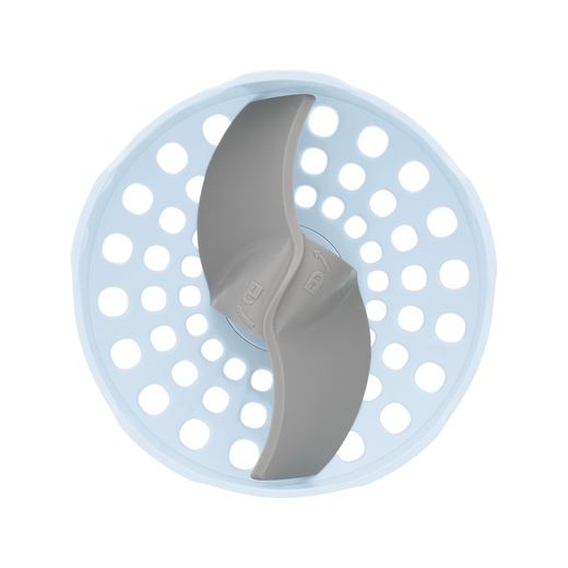 Staafmixerset van roestvrij staal in de kleur blauw, Ø x 6,5 x 41,4 cm | Jaren 50 stijl