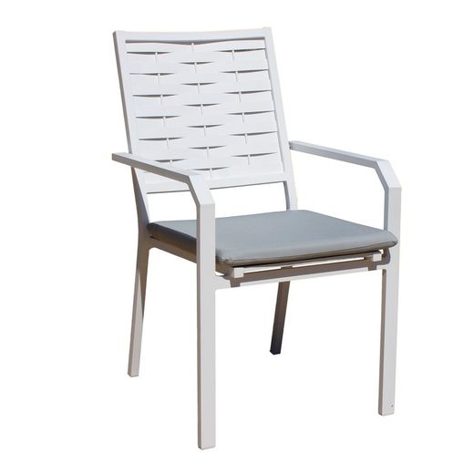Set da pranzo con 6 poltrone, 6 cuscini e tavolo Camelia / Augusta-180/6 + 6c