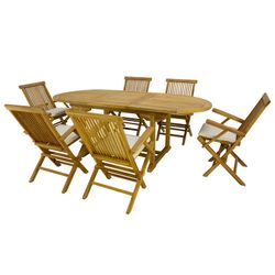 Conjunto de jantar com 6 poltronas e 6 almofadas Samar-200/6 + 6c