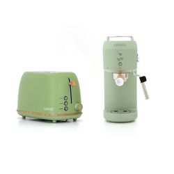 Set di elettrodomestici, 1 tostapane + 1 caffettiera verde