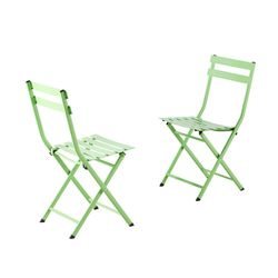 Gartenset aus Metall in Pistazie, 60 x 60 x 71,5 cm | Terrasse