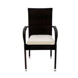 Dining table set with 4 Lorny armchairs / Bergamo-120/4