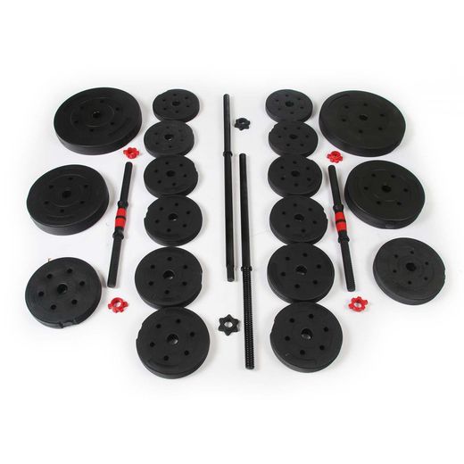 Set de barra y pesas de 50 Kg | Keboo Serie 300