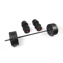 Set of bars and weights of 93 Kg | Keboo Series 300