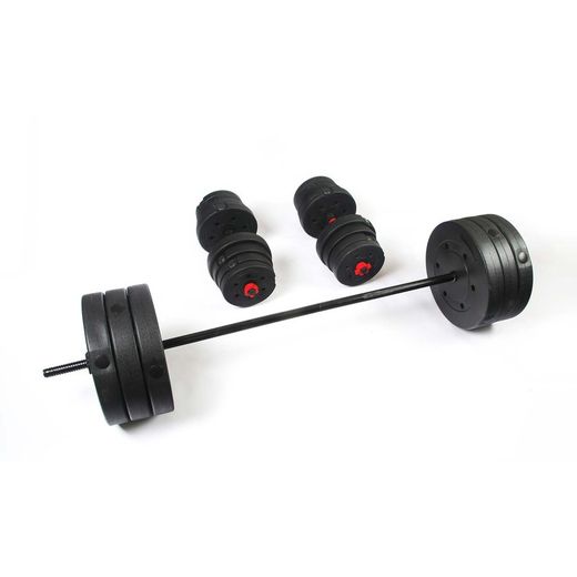 Set of bars and weights of 93 Kg | Keboo Series 300