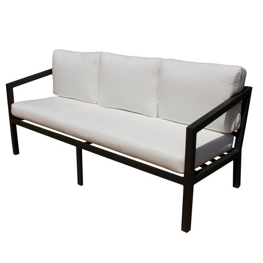 Set exterior salón de sofá de 3 plazas, 2 Sillones y Mesa Aluminio