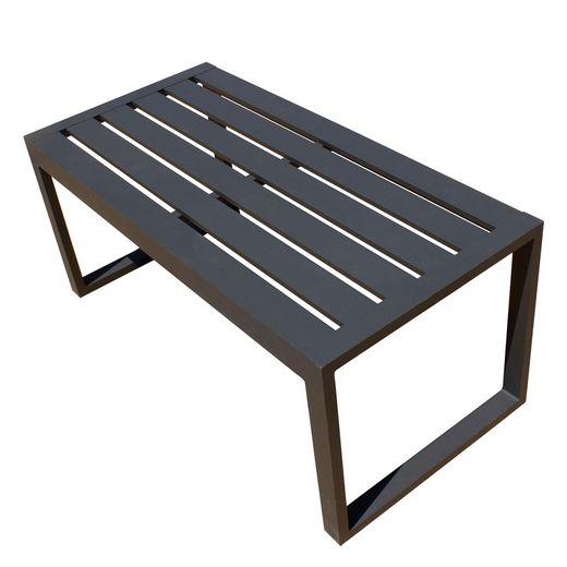Set exterior salón de sofá de 3 plazas, 2 Sillones y Mesa Aluminio