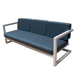 Conjunto de Jardín con Sofá de 3 plazas, 2 Sillones, 2 Reposapiés y Mesa Alhama