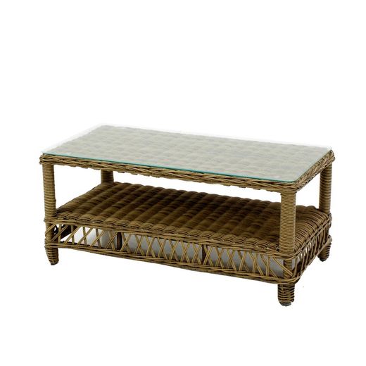 Set terrazza con 3 poltrone e 3 cuscini, 1 poggiapiedi e 1 + 3 + 3c tavolo Balúa