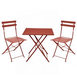 Terracotta Terrace Set, 1 table and 2 chairs
