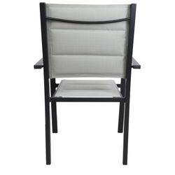 SICILIA - Aluminum / Textilene Stackable Chair 57x58x90 cm