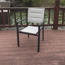 SICILIA - Aluminum / Textilene Stackable Chair 57x58x90 cm