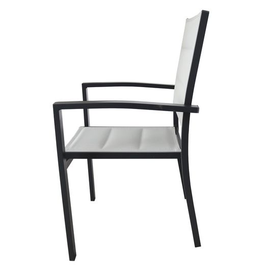 SICILIA - Aluminum / Textilene Stackable Chair 57x58x90 cm