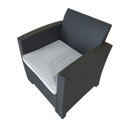 SIENA - Hartshavesæt 1 sofa + 2 lænestole + antracitgrå bord