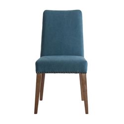 Silla de comedor de madera de abeto y tapizada 46x64x90 cm| Berney