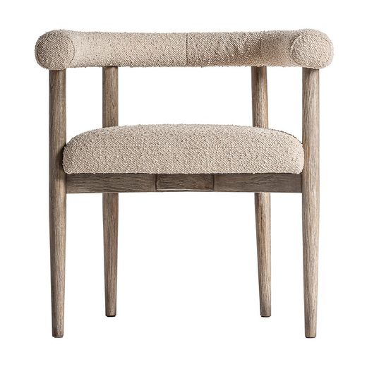 Chaise Bullay en polyester naturel, 67 x 58 x 69 cm